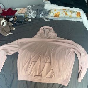Pink hoodie pullover
